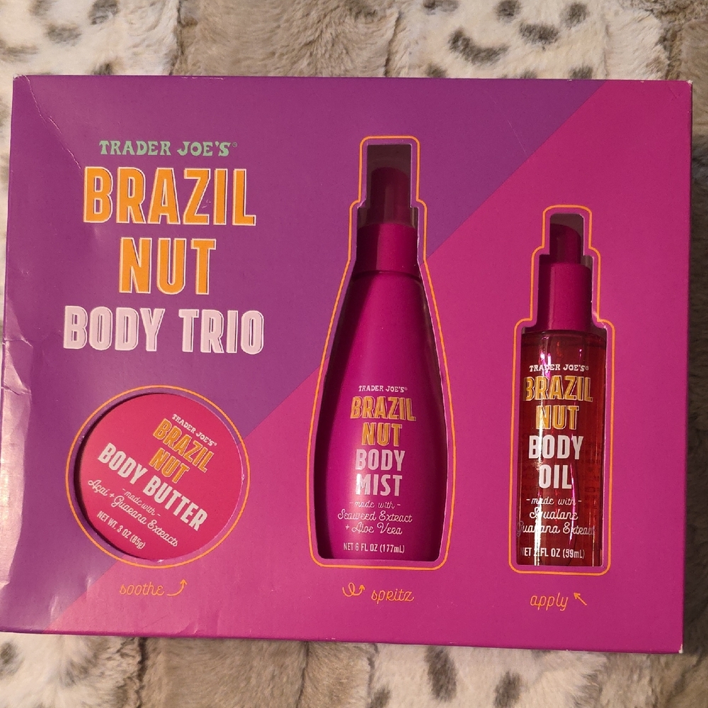 Brazil Nut Body Trio - Pink and Purple